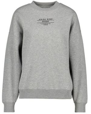 Anine Bing Hoodies & Sweatvesten ,Grijs ,Sweatshirts