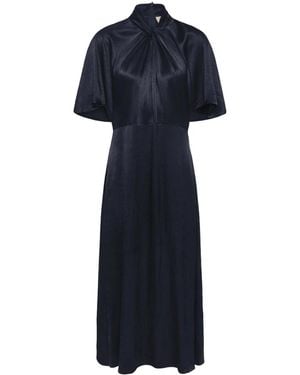 Soaked In Luxury Midi Dresses - Blue