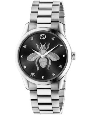 Gucci Accessoires ,Grijs ,G-Timeless Horloge - Metallic