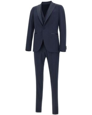 Corneliani Single Breasted Suits - Blue