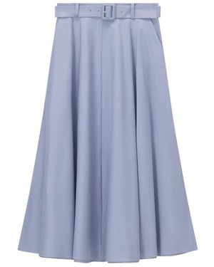 Windsor. A-Lijn Midi Rok - Blauw
