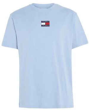 Tommy Hilfiger Flaggenlogo Center T-Shirt - Blau