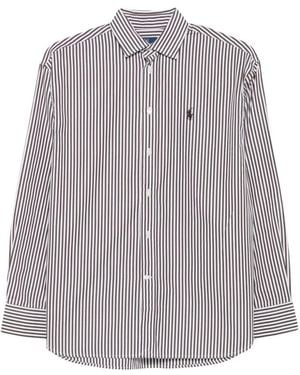 Polo Ralph Lauren Gestreepte Blouse - Grijs