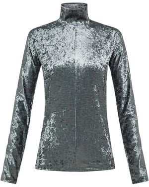 forte_forte Long Sleeve T-Shirts - Blue