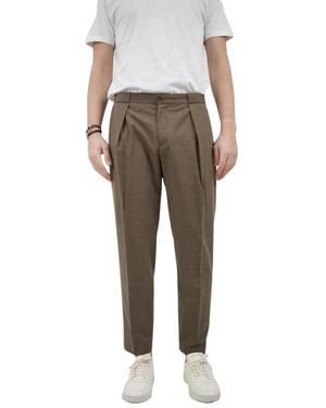 BRIGLIA Slim-Fit Trousers - Grey