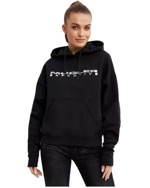 Mugler Hoodies - Black