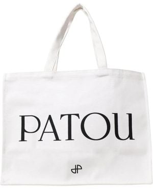 Patou Canvas Tote Tasche Für Den Alltag - Weiß