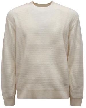 Armani Round-Neck Knitwear - Grey