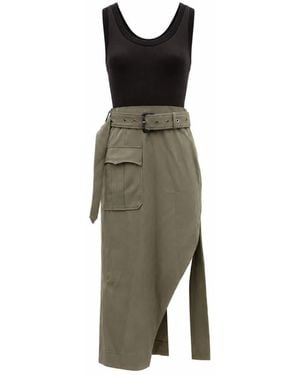 McQueen Kleedjes ,Groen ,Midi-Jurk