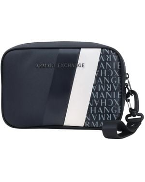 ARMANI EXCHANGE Elegante Blauwe Nacht Pochette Tas