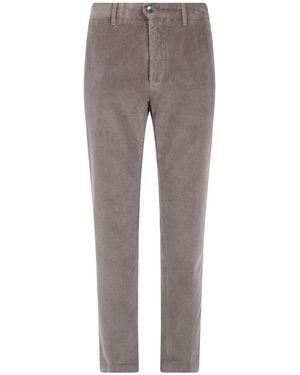 Incotex Broeken ,Bruin ,Katoen Classic Regular Chino - Grijs