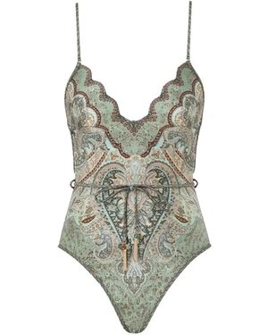 Zimmermann Badmode ,Veelkleurig ,One-Piece - Groen