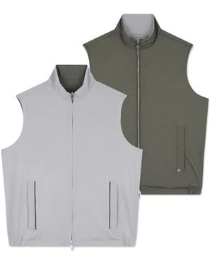 Paul & Shark Reversible Typhoon Platinum Vest - Grijs