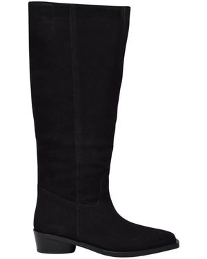 Marella Schoenen ,Zwart ,Leer Cambusa Stivale