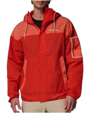 Columbia Fitness ,Rood ,Nylon Challenger Fz Windbreaker