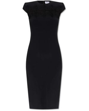 McQueen Kleid Mit Rückenschlitz - Schwarz