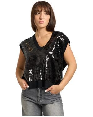 ARMANI EXCHANGE V-Neck Knitwear - Negro