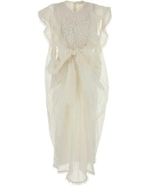 Zimmermann Midi Dresses - Natural