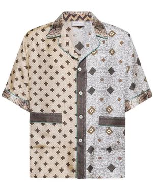 Pierre Louis Mascia Short Sleeve Shirts - Grey
