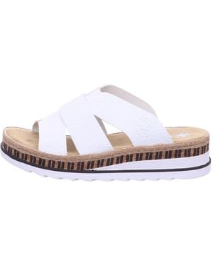 Rieker Pantolette V7989 - Wit