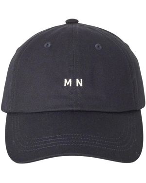 Mads Nørgaard Accessoires ,Blauw ,Katoen Recy Twill Coal Cap