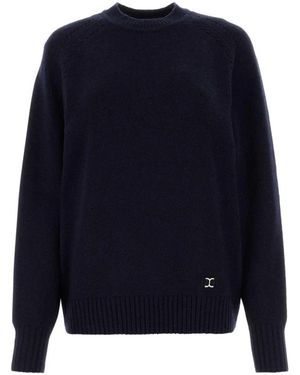 Chloé Trui Met Ronde Hals En Raglanmouwen - Blauw