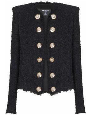 Balmain Tweed Blazer - Black