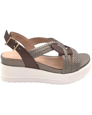 Stonefly Schoenen ,Bruin ,Leer Parky 24 Sandal - Grijs