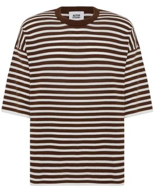 Alpha Studio T-Shirts - Marrone