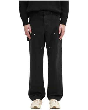 WOOD WOOD Wide Trousers - Noir