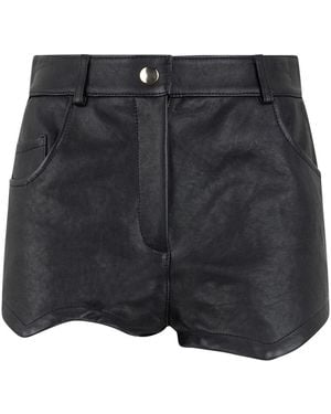 Moschino Shorts Met Hoge Taille - Zwart