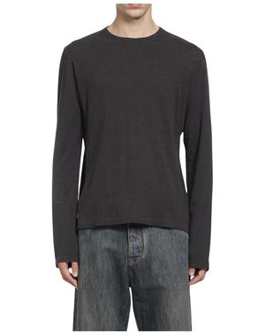 Our Legacy Tops ,Grijs ,Katoen Bandaid Longsleeve - Zwart