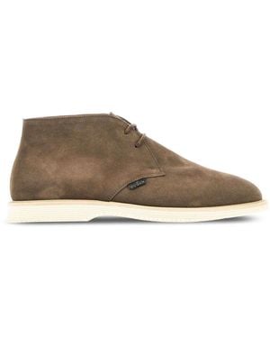 Hogan Lace-Up Boots - Gray