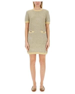 Tory Burch Velvet Dress - Naturel