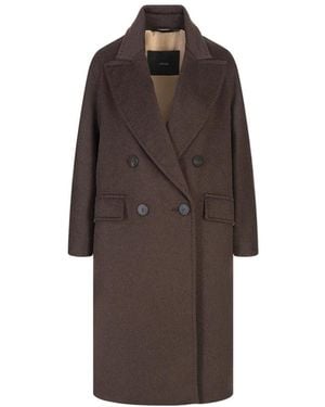 Max Mara Jassen ,Bruin ,Wol Angus Coat