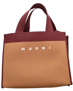 Marni Tassen ,Bruin ,Tassen. Bruin - Rood
