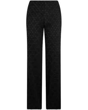 Alberta Ferretti Straight Trousers - Black