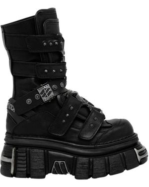 New Rock Ankle Boots - Negro