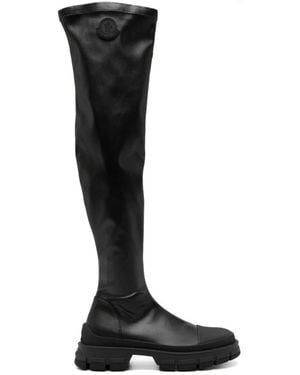 Moncler Over-The-Knee Boots - Black