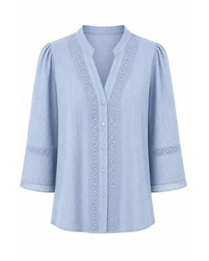 2-Biz Overhemden ,Blauw ,Kaya Shirt