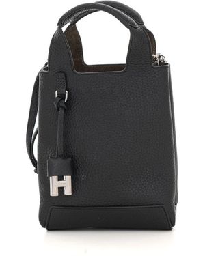 Hogan Kleine Tas Van Leer - Zwart