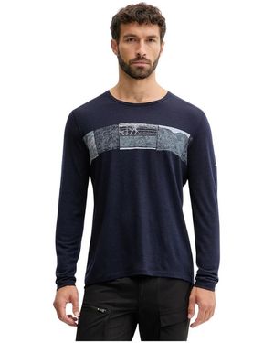 Icebreaker Long Sleeve Training Tops - Bleu