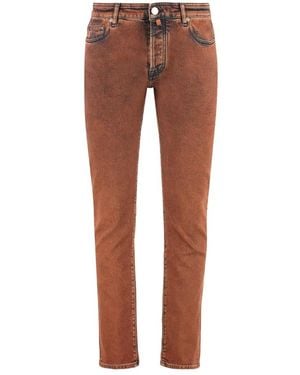 Moorer Slim Fit Jeans - Brown