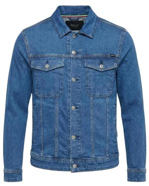 Replay Denim Jackets - Blue