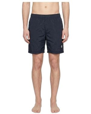 Stone Island B100004 Nylon Metal Badeshorts - Blau