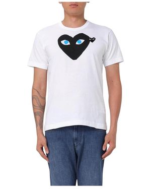 COMME DES GARÇONS PLAY T-Shirts - Blue