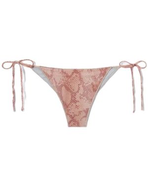 MC2 Saint Barth Badmode ,Roze ,Polyester Marielle Overlock Cheeky Bottom