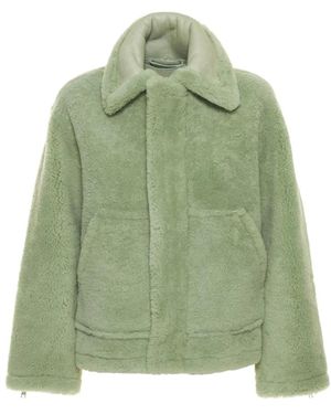 Jacquemus Faux Fur & Shearling Jackets - Verde