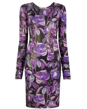 Roberto Cavalli Midi Dresses - Violet