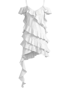 LES FILLES D'EVA Minikleid Mit Rüschen Und Kalten Schultern - Weiß
